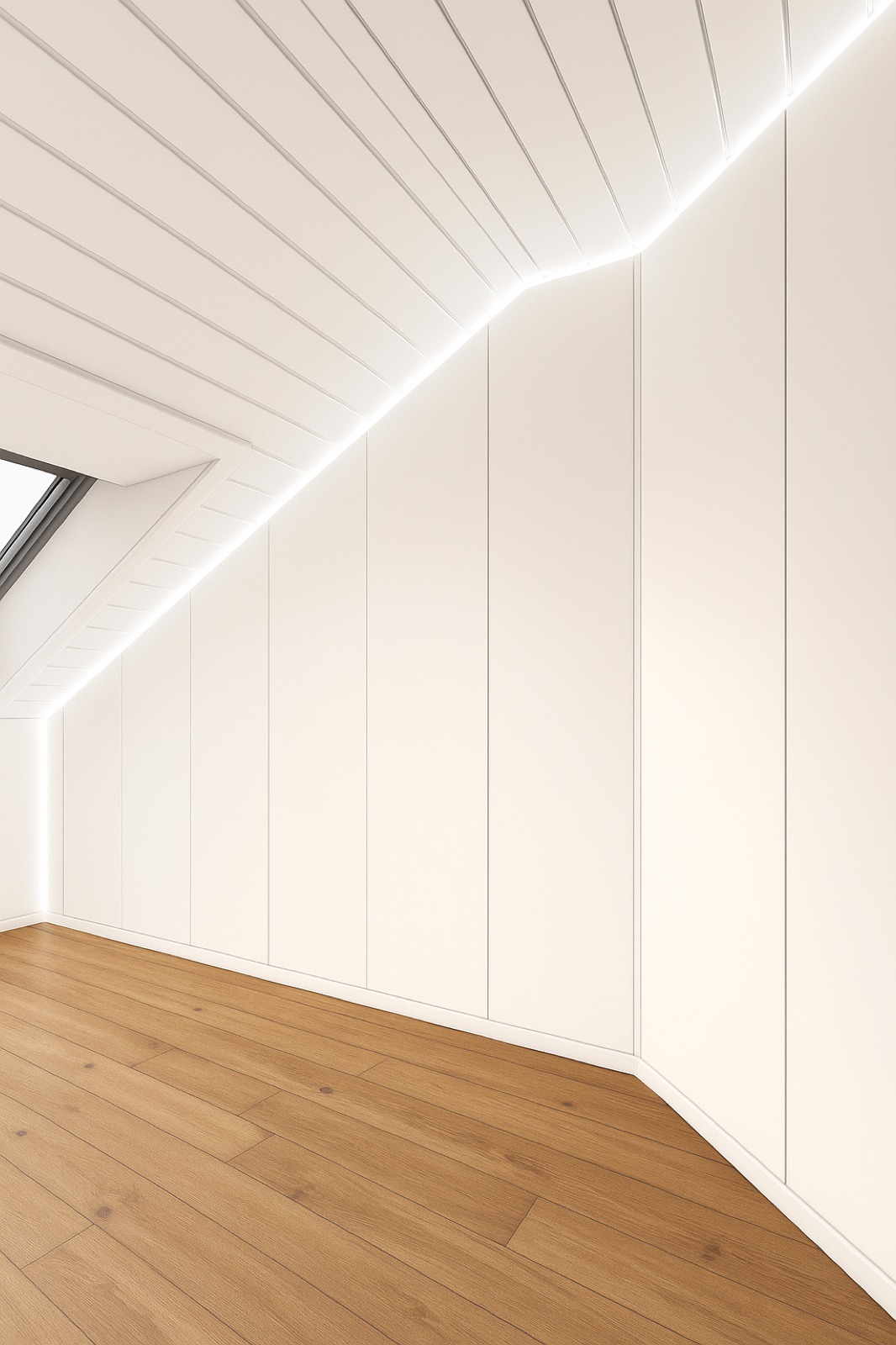 Projektbild: weißer Einbauschrank